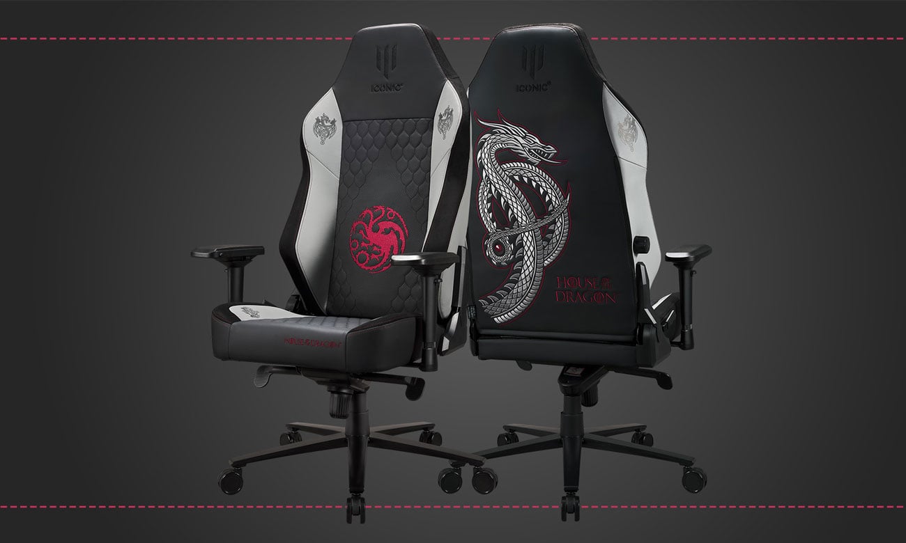 Fotel gamingowy Subsonic Iconic Apollon Collector Ród Smoka - Grafika z tłem