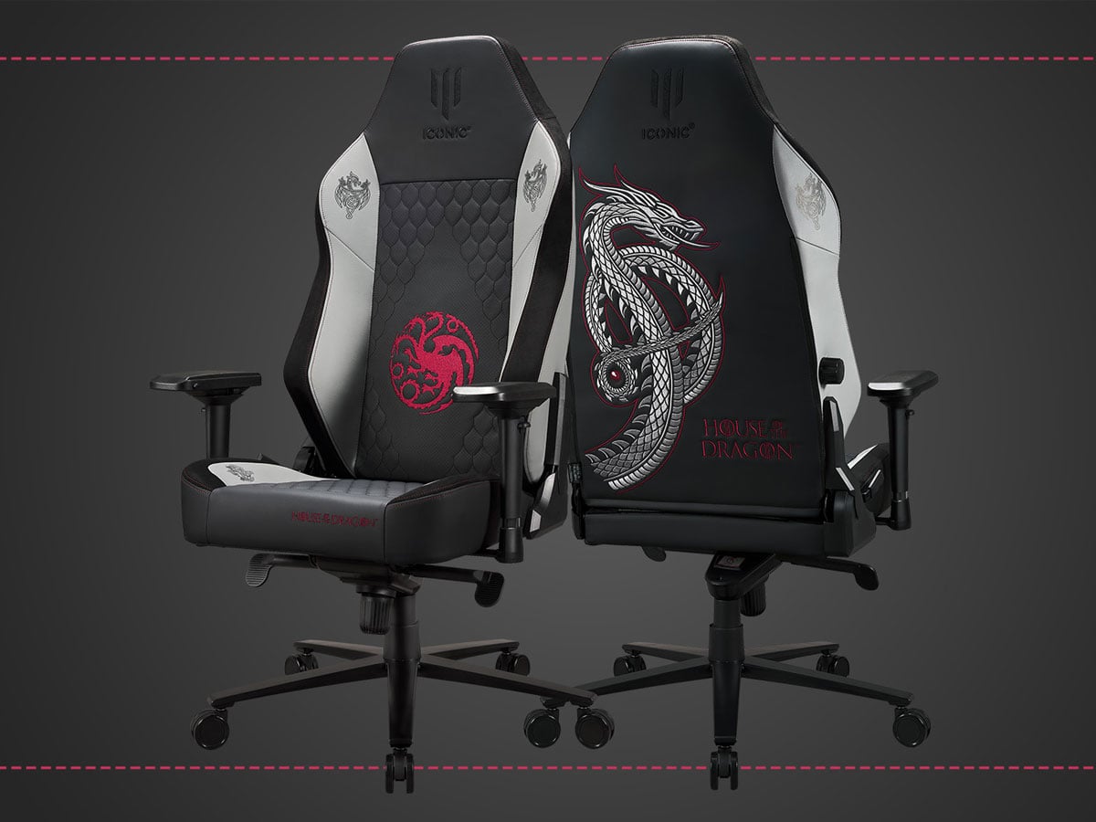 Fotel gamingowy Subsonic Iconic Apollon Collector Ród Smoka - Grafika z tłem