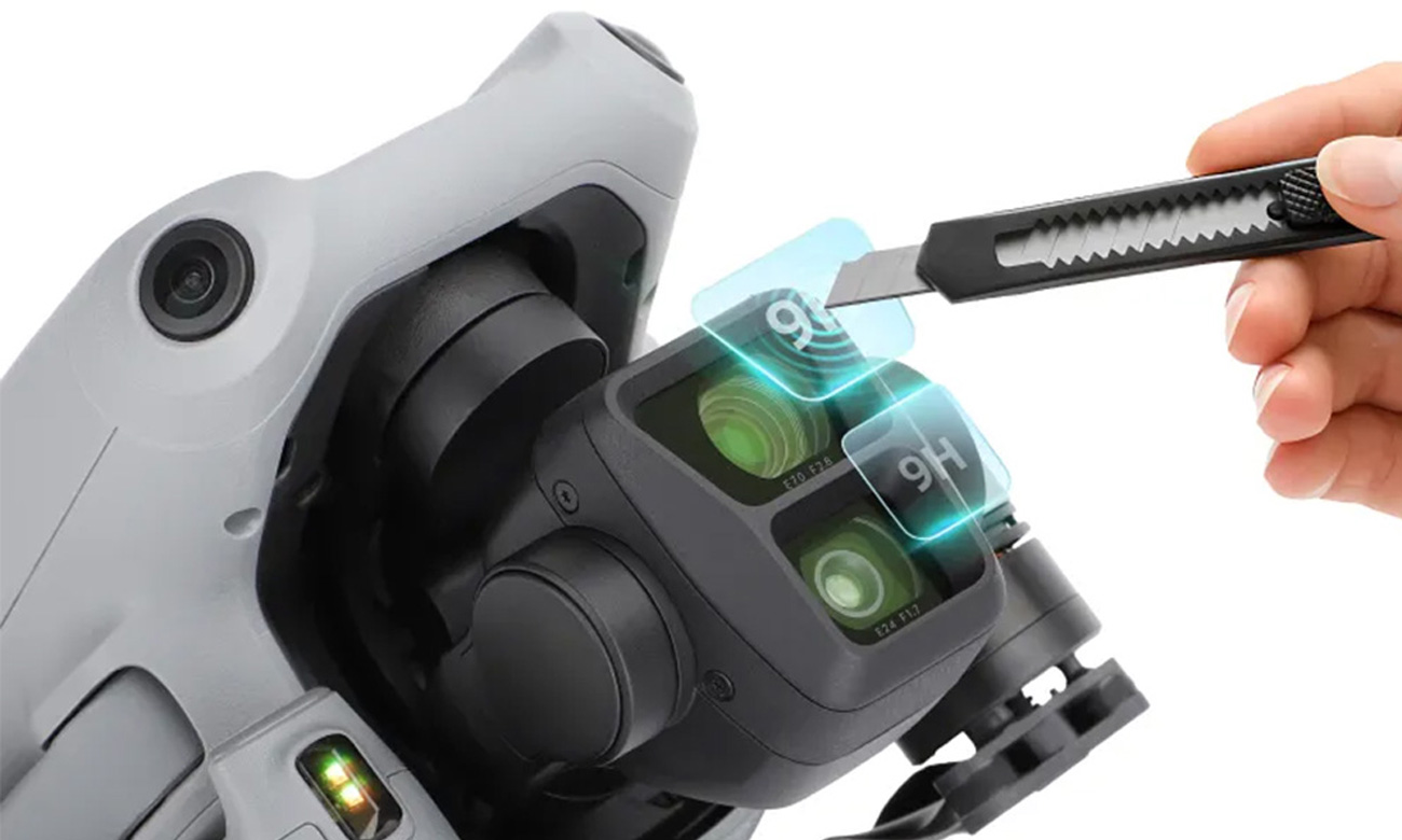 Zestaw szkieł ochronnych Sunnylife do DJI Air 3 - Grafika lifestyle