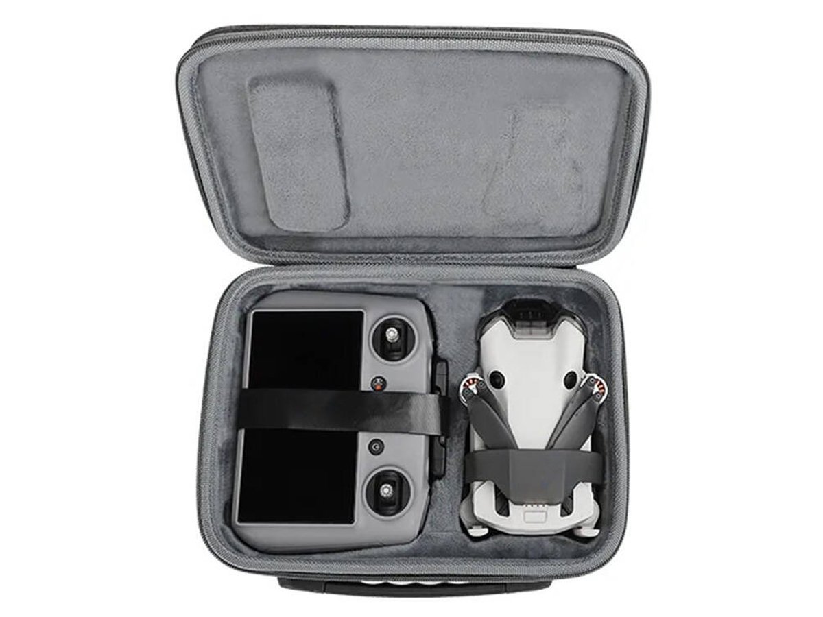 Etui Sunnylife N4P-B697 do drona DJI Mini 4 Pro - Widok wnętrza wraz ze sprzętem