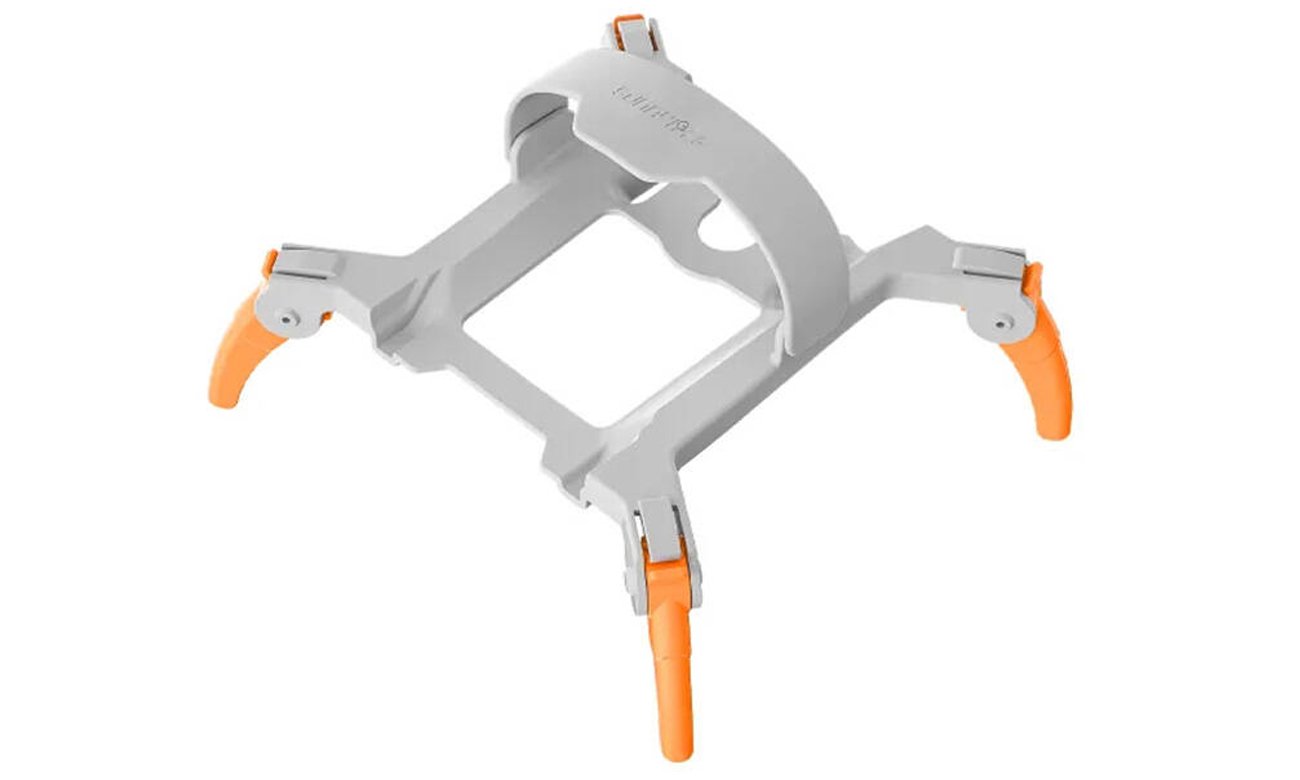 Podwyższenie podwozia Sunnylife do DJI Mini 4 Pro Pomarańczowe - Widok od przodu pod kątem