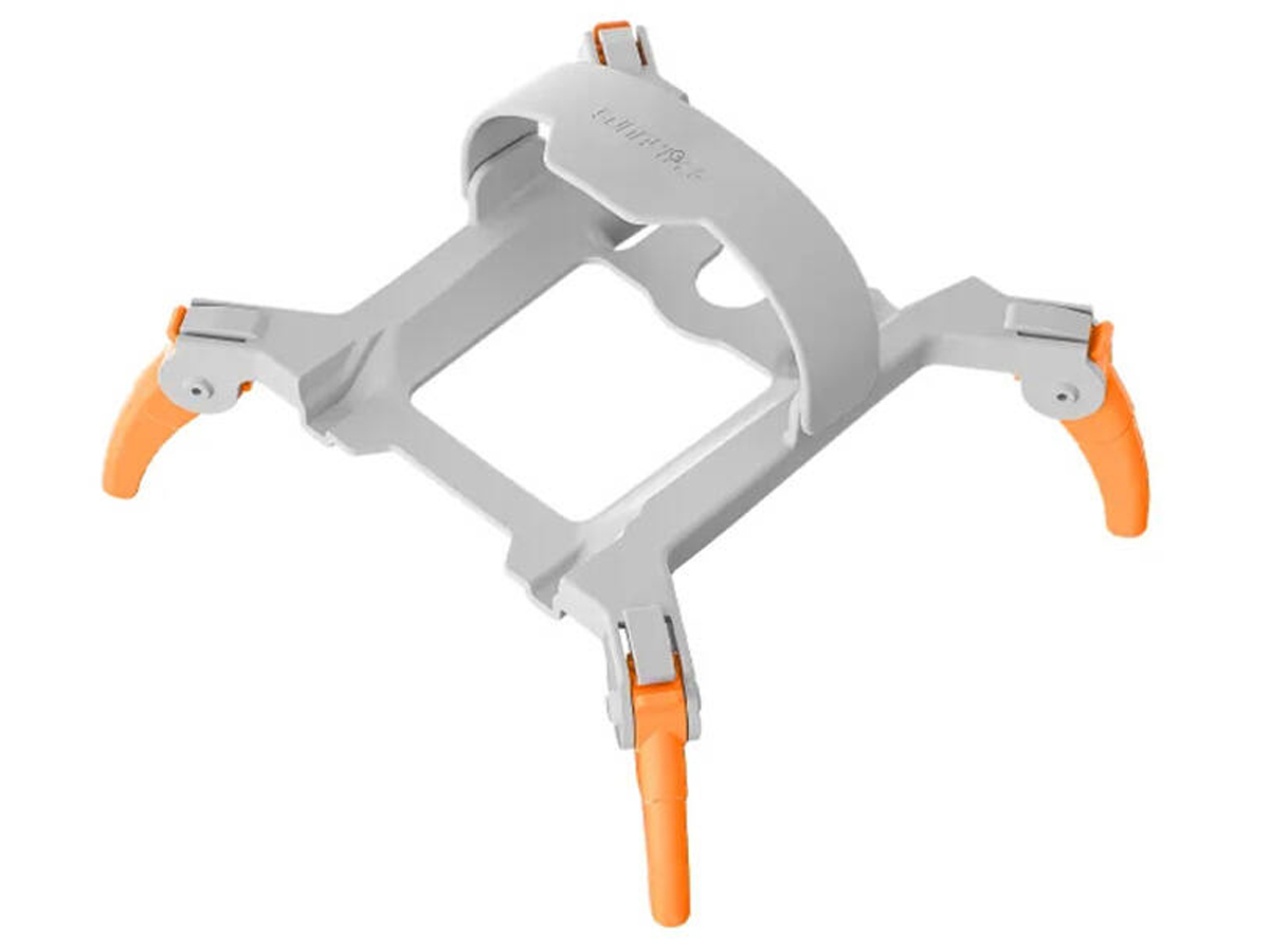 Podwyższenie podwozia Sunnylife do DJI Mini 4 Pro Pomarańczowe - Widok od przodu pod kątem