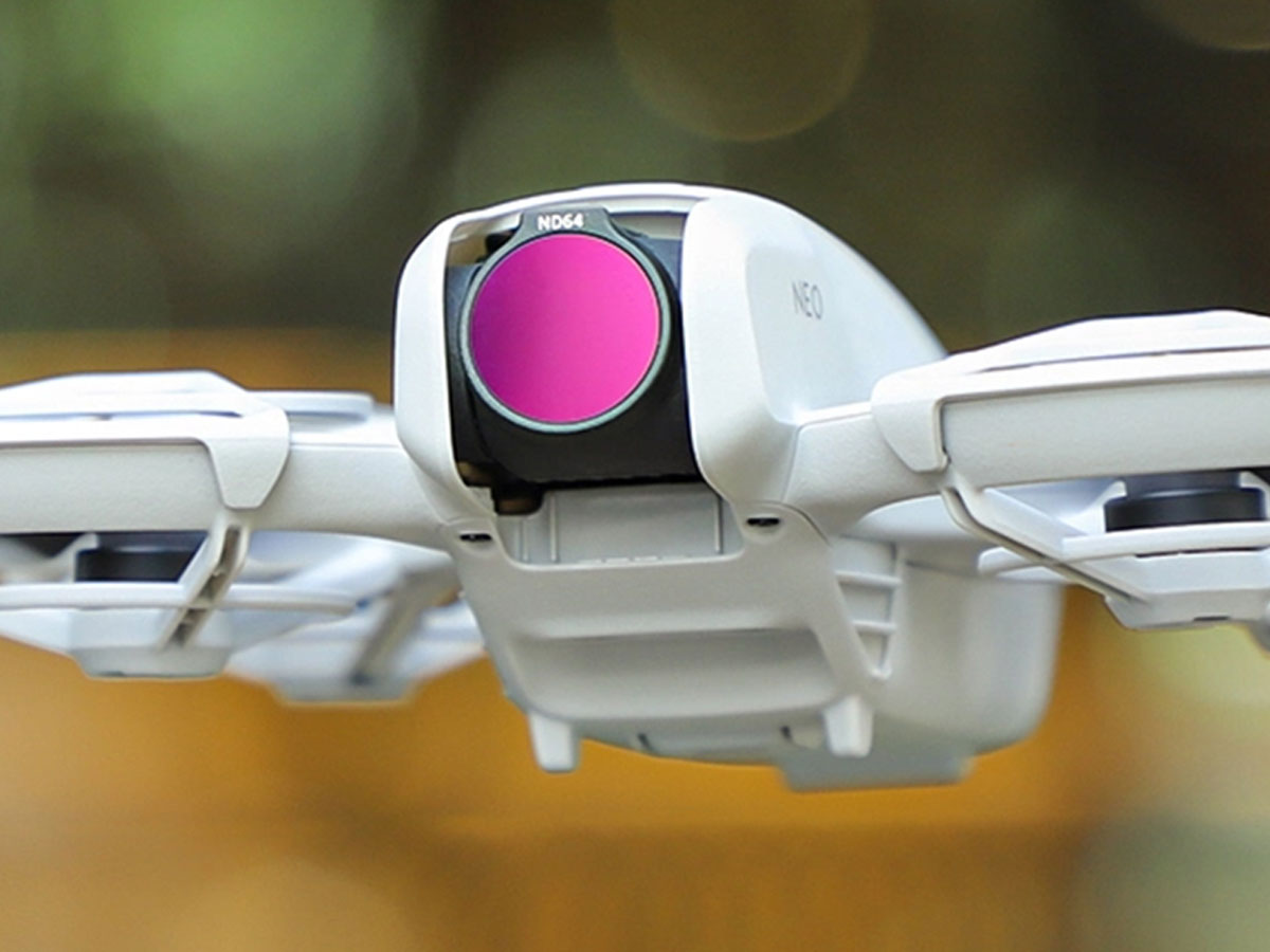 Zestaw filtrów Sunnylife ND (8/16/32/64) do DJI Neo - Grafika lifestyle