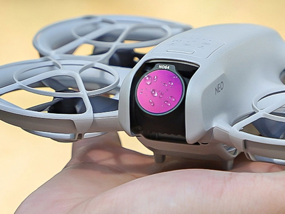 Zestaw filtrów Sunnylife MCUV/CPL/ND (32/64) do DJI Neo - Grafika lifestyle