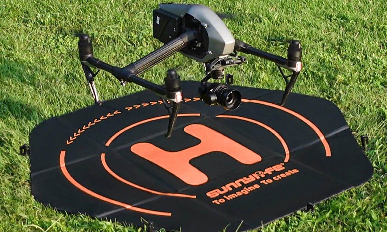Mata/lądowisko Sunnylife do dronów 110 cm heksagon - Grafika lifestyle