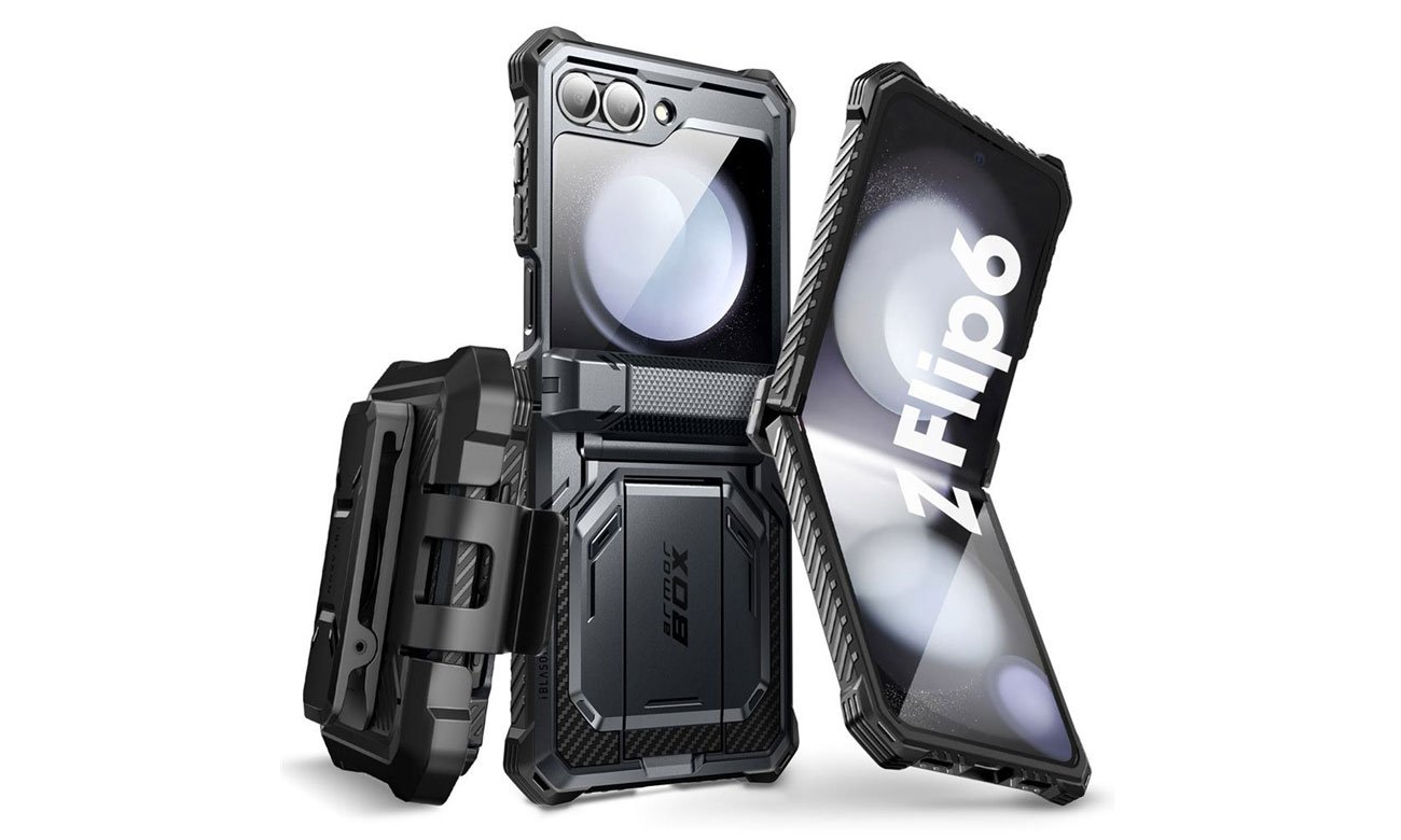 Supcase ArmorBox Hülle für Samsung Galaxy Z Flip6 Schwarz