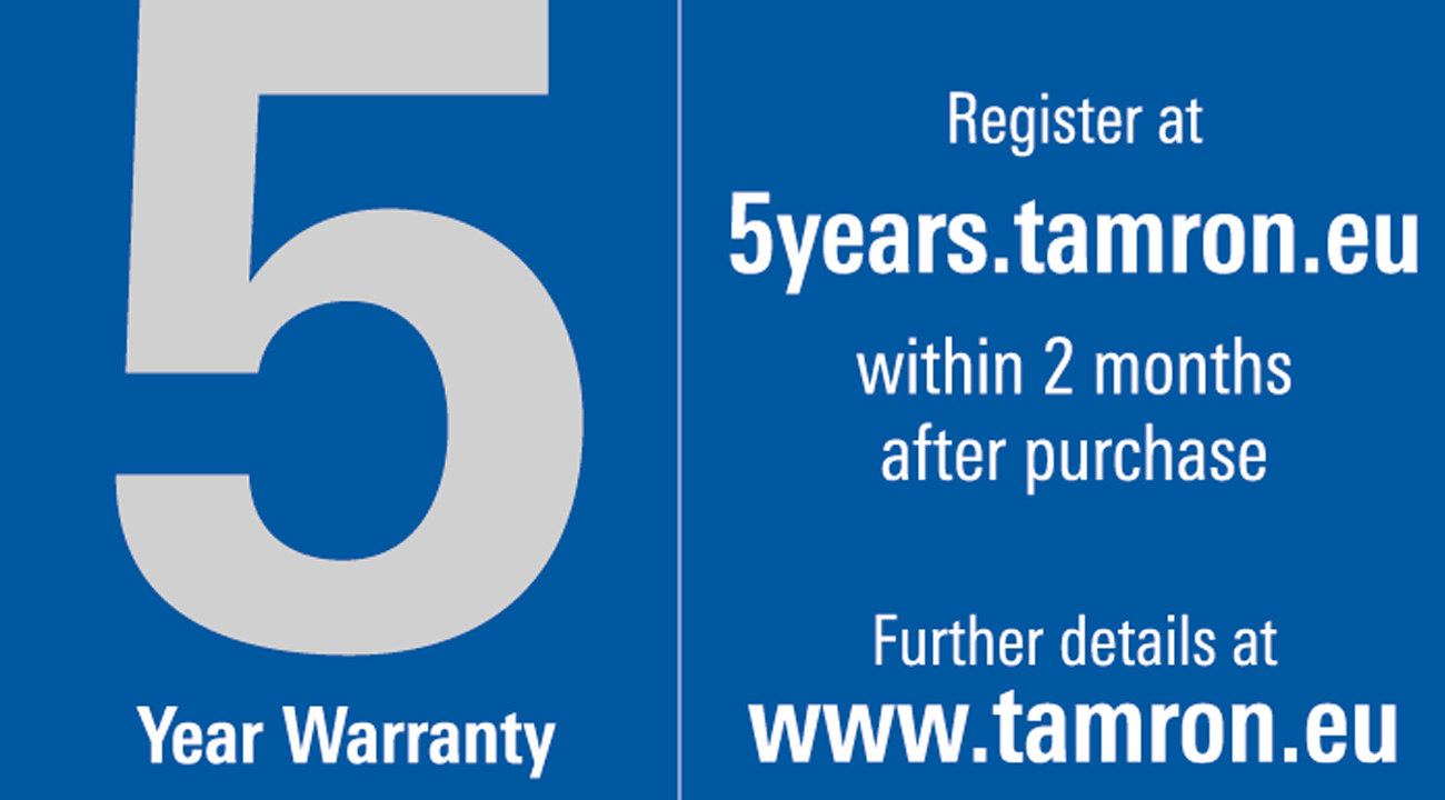 Tamron 5 lat gwarancji