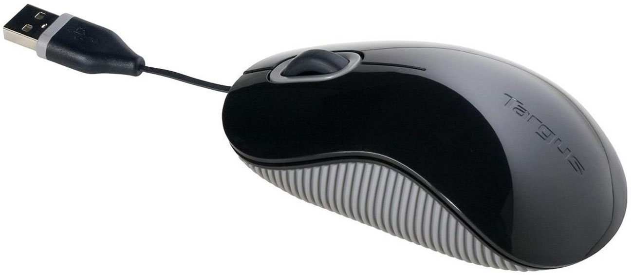 Myszka przewodowa Targus Cord-Storing Optical Mouse