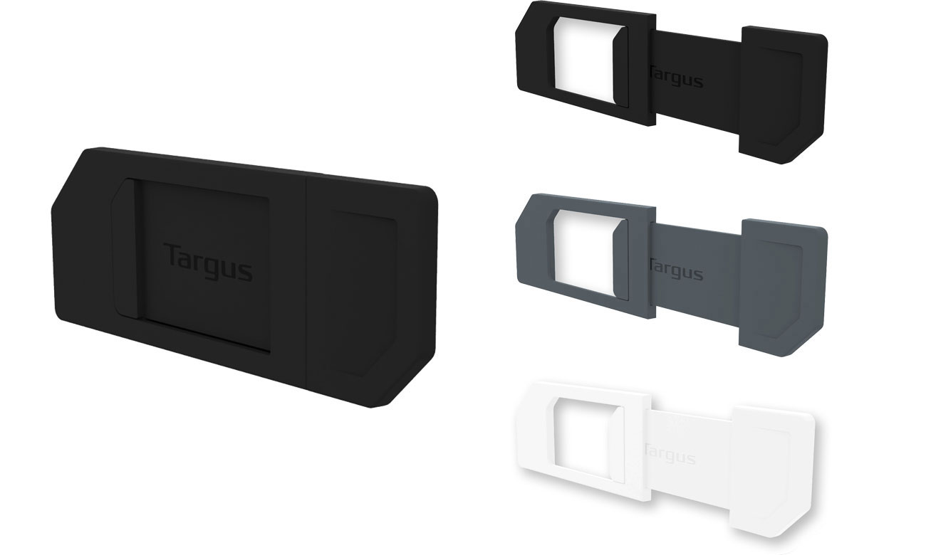 Cache Webcam Anti-espion Targus (3 Pièces) - Coulissant, Fin, Pour Ordinateur Portable - Noir