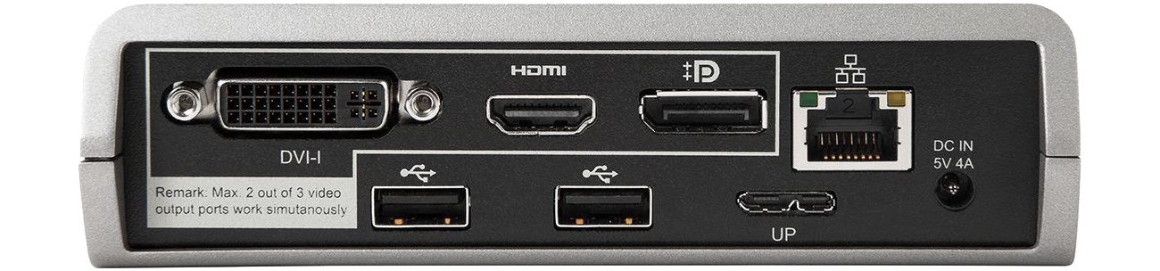 Targus Dual Video Universal Docking Station widok złączy