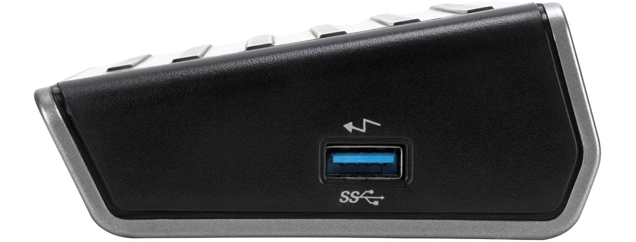 Targus USB 3.0 DV4K DOCK160EUZ Widok z boku, port USB 3.0