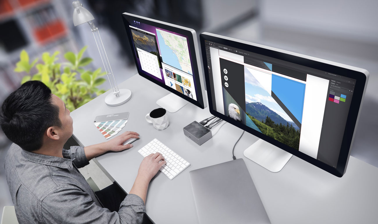 Podłącz dwa monitory 4K