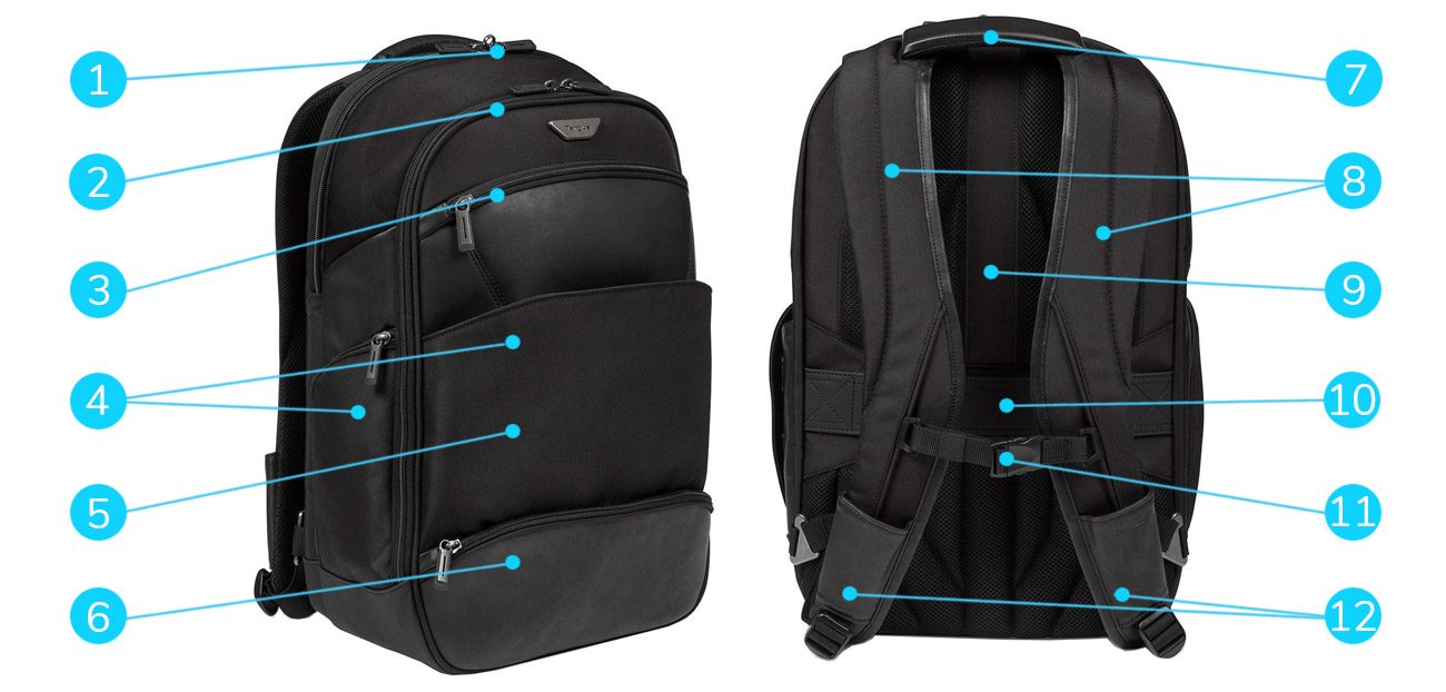 Targus Mobile VIP Large Laptop Backpack