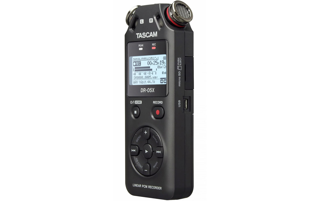 Handheld-Stereo-Recorder mit USB-Audio-Interface Tascam DR-05X