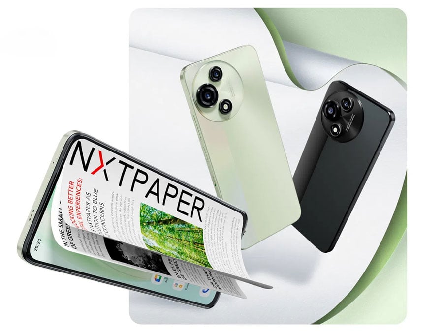 TCL 60 SE NXTPAPER 5G ekran oraz tył obudowy