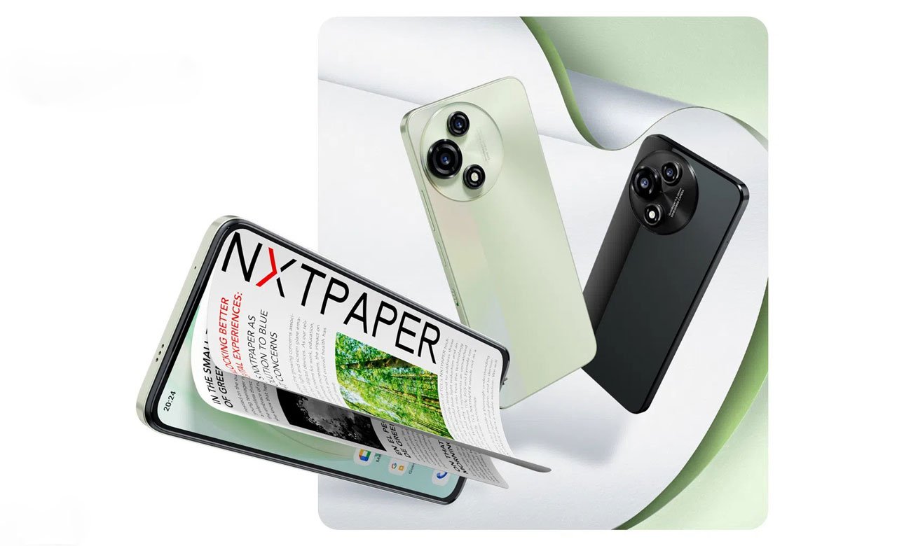 TCL 60 SE NXTPAPER 5G ekran oraz tył obudowy