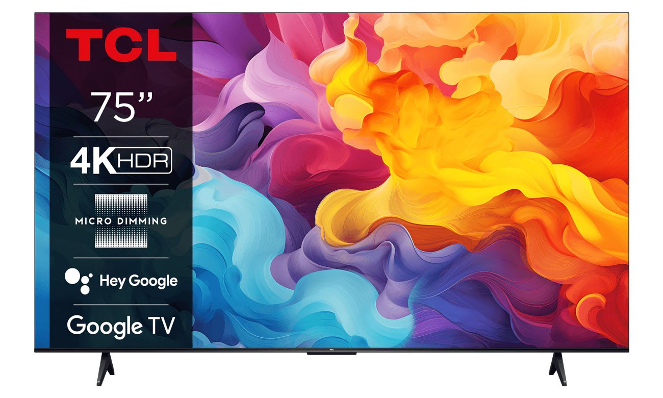 TCL 75V6B widok z przodu