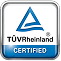 Logo certyfikatu TUV Rheinland Certified