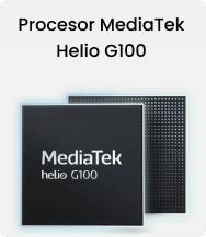 Grafika z procesorem MediaTek Helio G100.