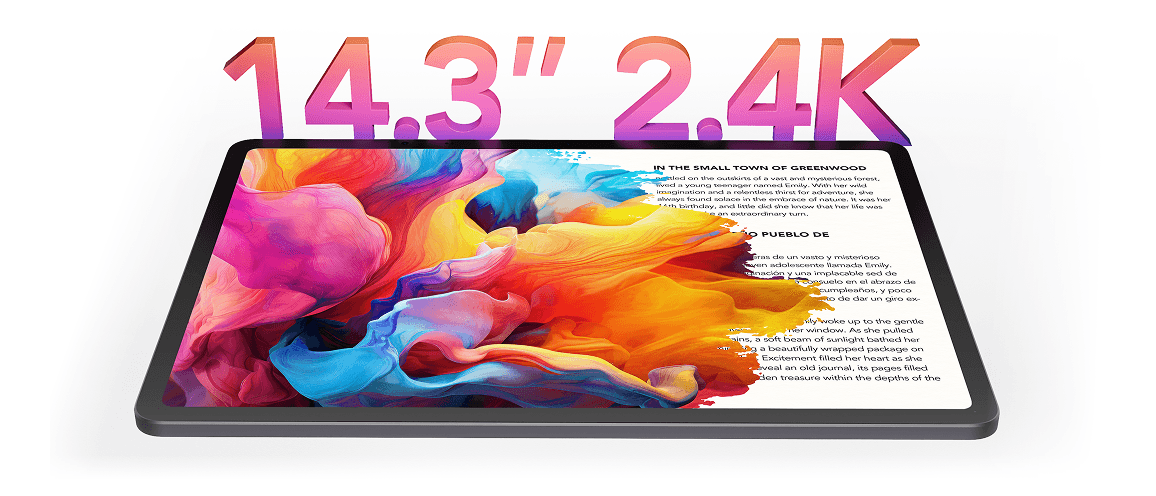 Grafika z tabletem i napisem 14.3" 2.4K.