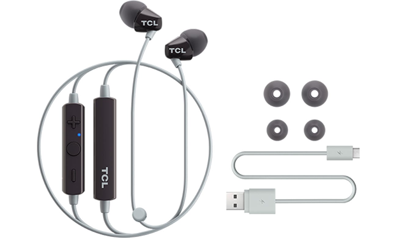 Słuchawki bezprzewodowe TCL SOCL100BT Czarne - Zawartość zestawu