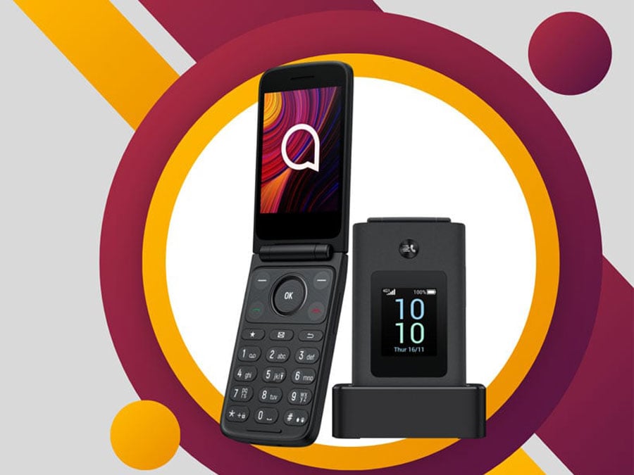 Telefon TCL ONETOUCH 4043 4G ekran oraz stacja dokujaca