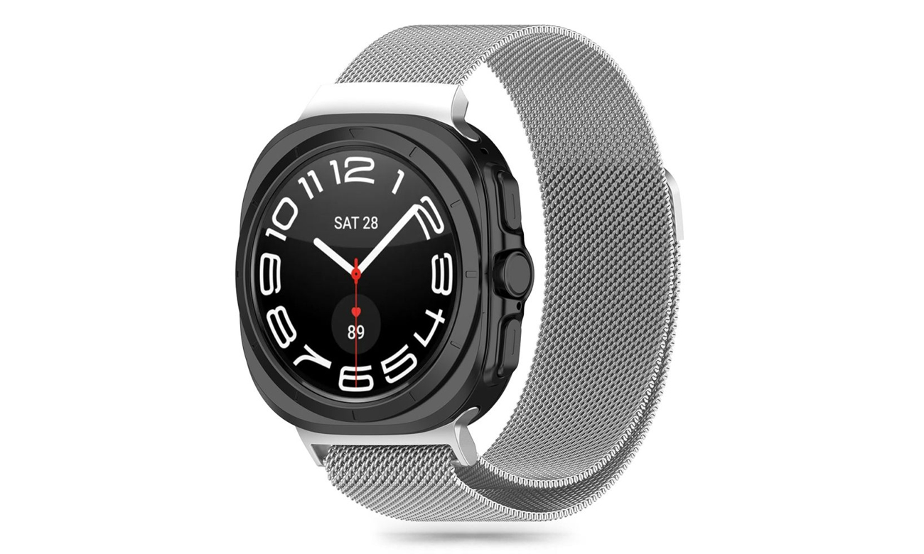 Tech-Protect Milaneseband do Galaxy Watch Ultra (47 mm) Silver