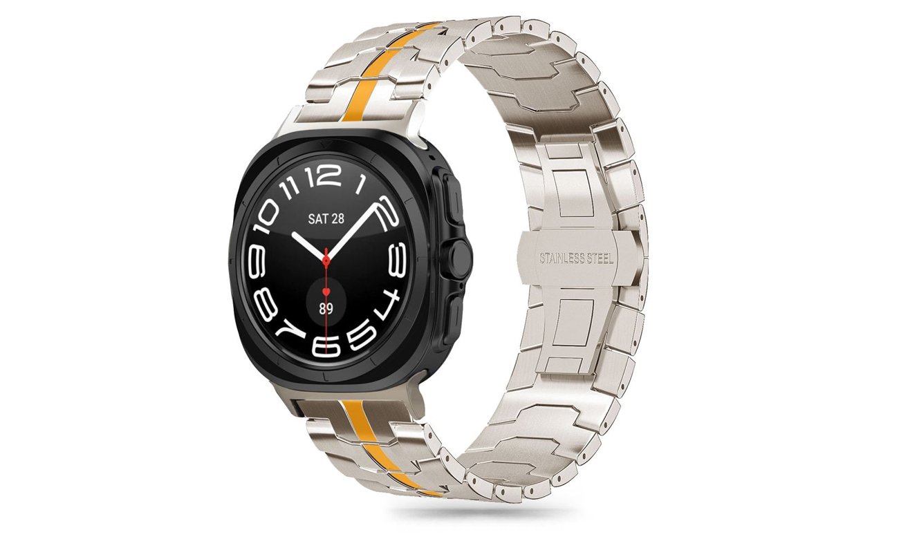 Tech-Protect Stainless Line do Galaxy Watch Ultra (47 mm) Orange
