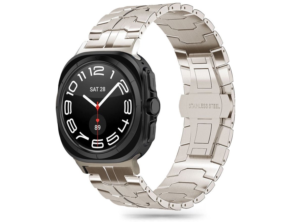 Tech-Protect Stainless Line do Galaxy Watch Ultra (47 mm) Titanium