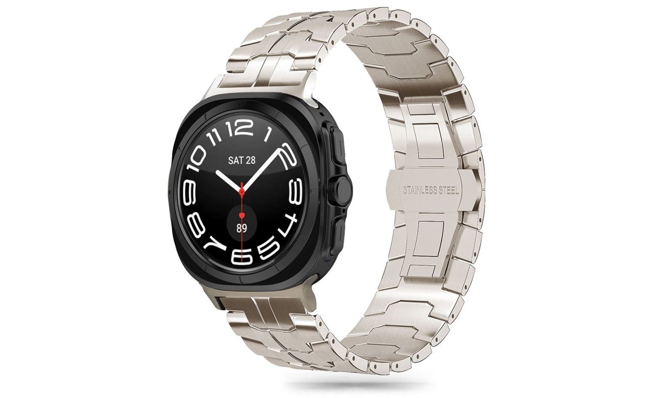 Tech-Protect Stainless Line do Galaxy Watch Ultra (47 mm) Titanium