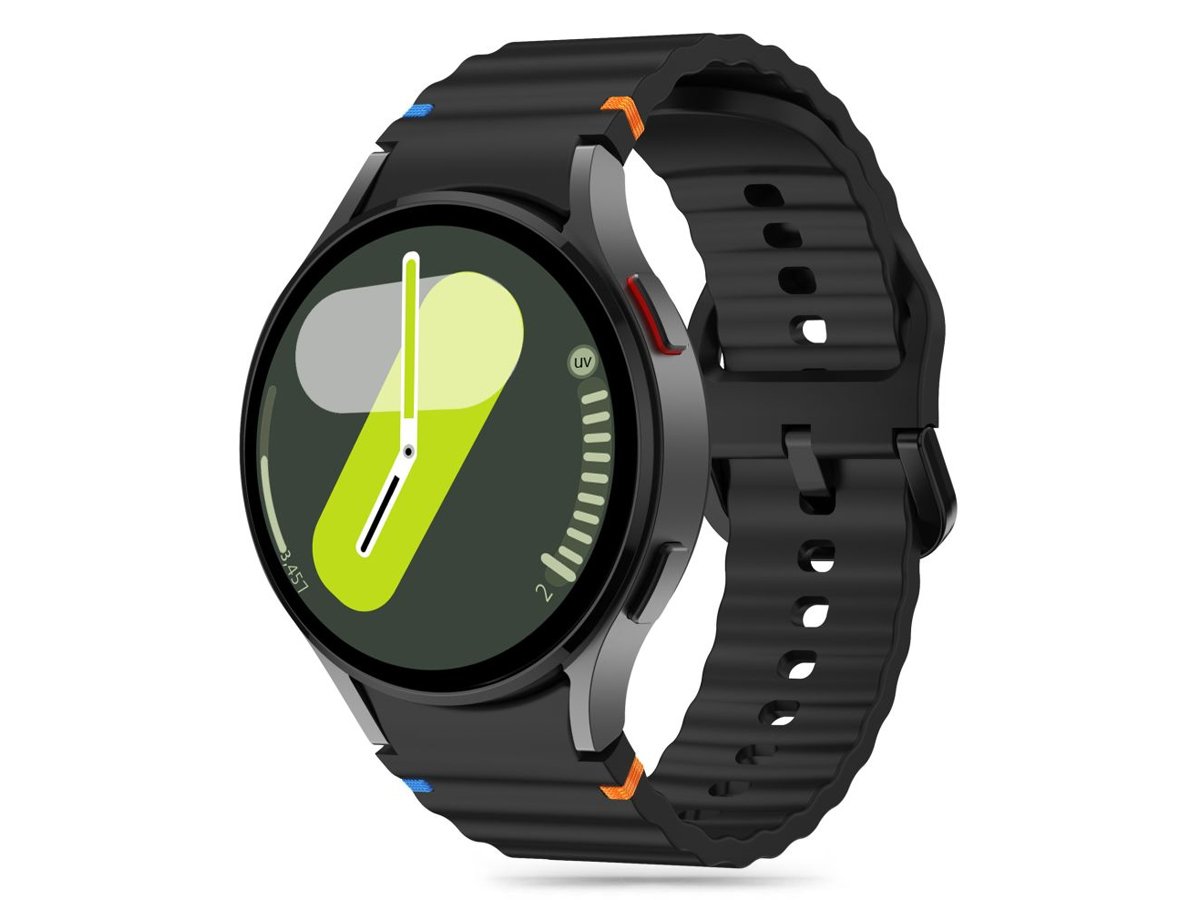 Tech-Protect Silicone Sport do Galaxy Watch 4 / 5 / 5 Pro / 6 / 7 / FE Black