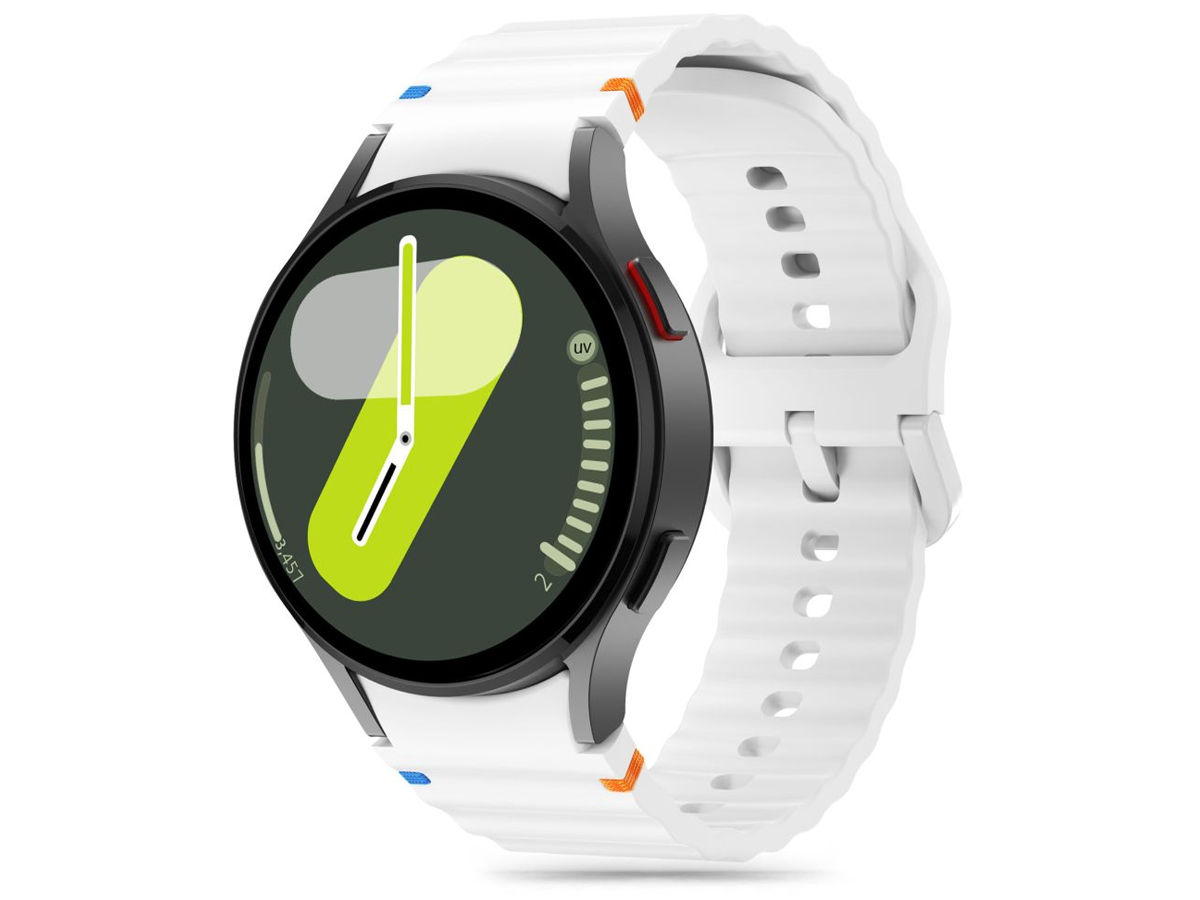 Tech-Protect Silicone Sport do Galaxy Watch 4 / 5 / 5 Pro / 6 / 7 / FE White