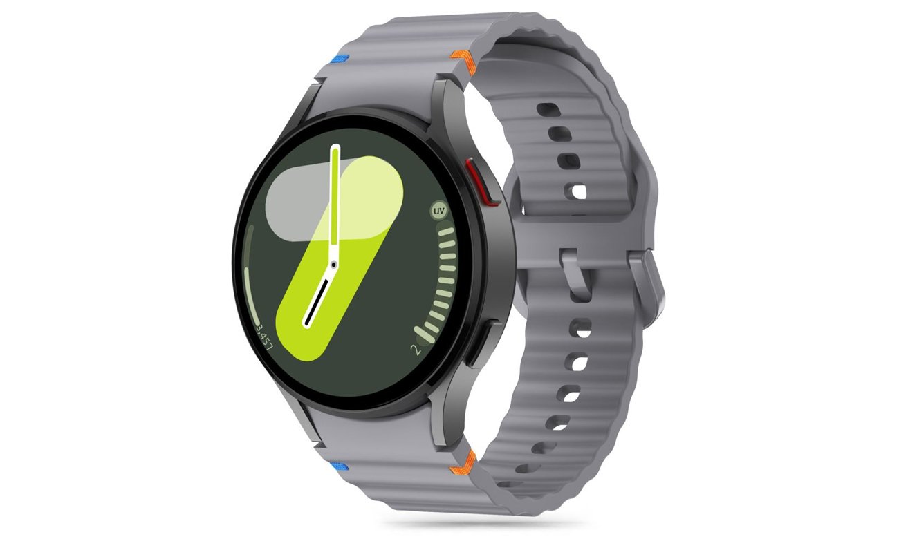 Tech-Protect Silicone Sport do Galaxy Watch 4 / 5 / 5 Pro / 6 / 7 / FE Crayon Grey
