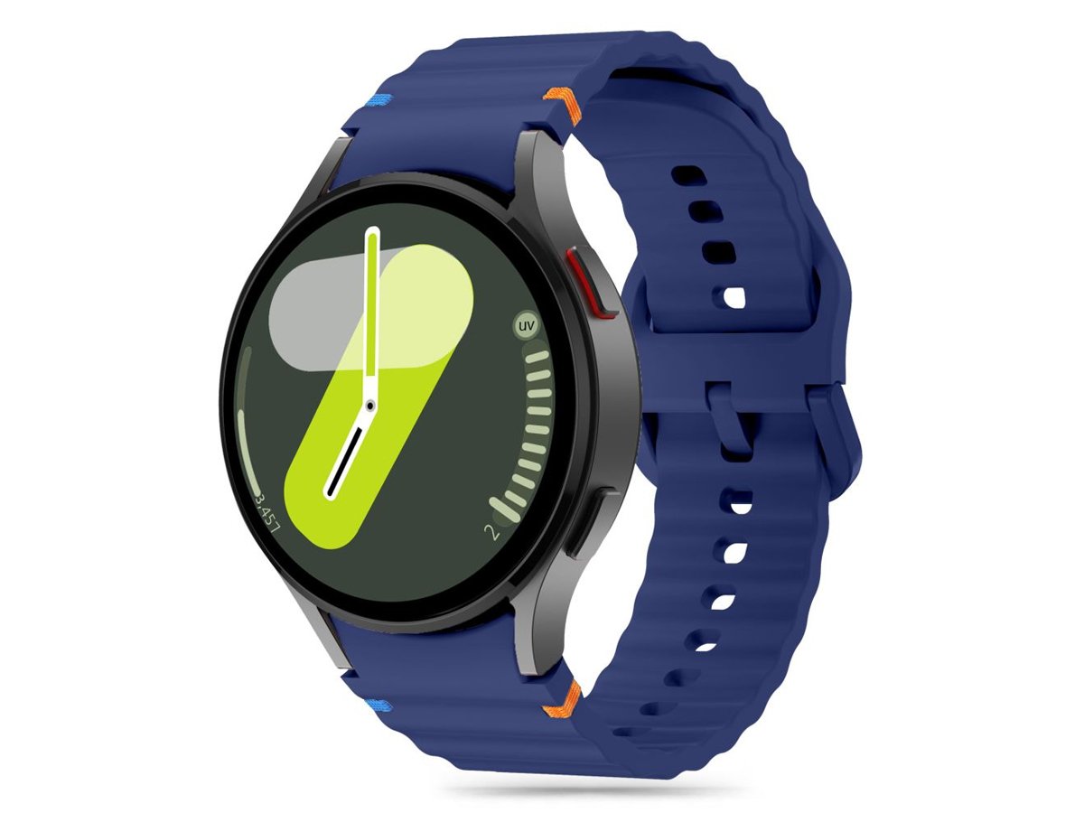 Tech-Protect Silicone Sport do Galaxy Watch 4 / 5 / 5 Pro / 6 / 7 / FE Navy Blue