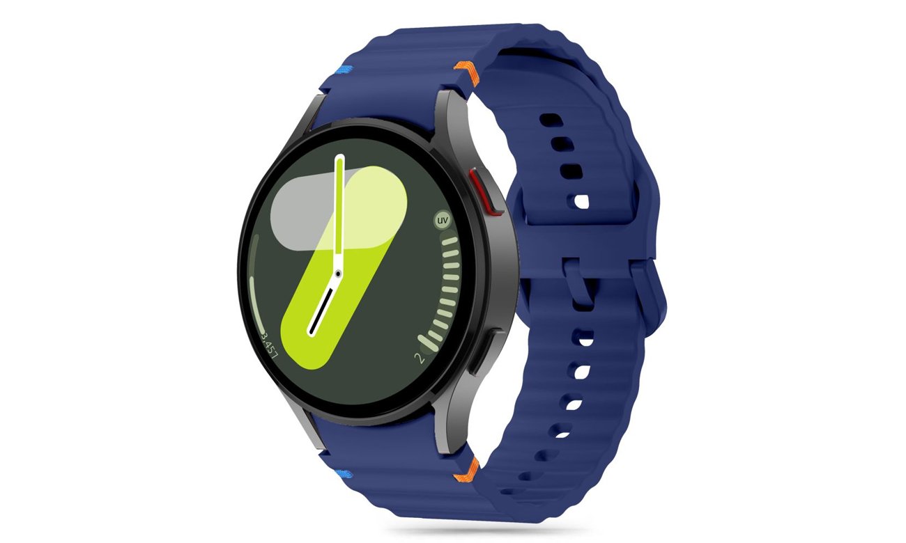 Tech-Protect Silicone Sport do Galaxy Watch 4 / 5 / 5 Pro / 6 / 7 / FE Navy Blue