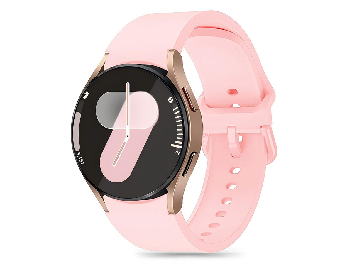 Tech-Protect Silicone do Galaxy Watch 4 / 5 / 5 Pro / 6 / 7 / FE Baby Pink