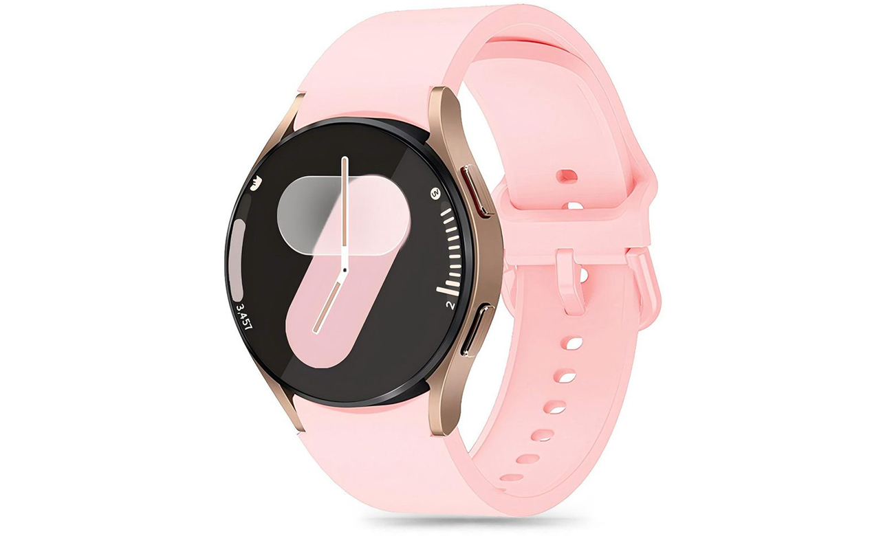 Tech-Protect Silicone do Galaxy Watch 4 / 5 / 5 Pro / 6 / 7 / FE Baby Pink