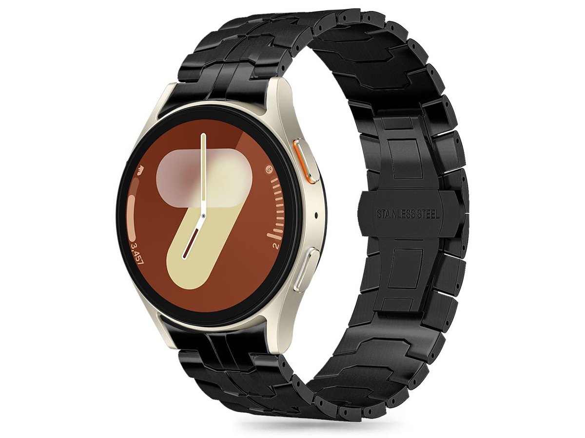 Tech-Protect Stainless Line do Galaxy Watch 4 / 5 / 5 Pro / 6 / 7 / FE Black