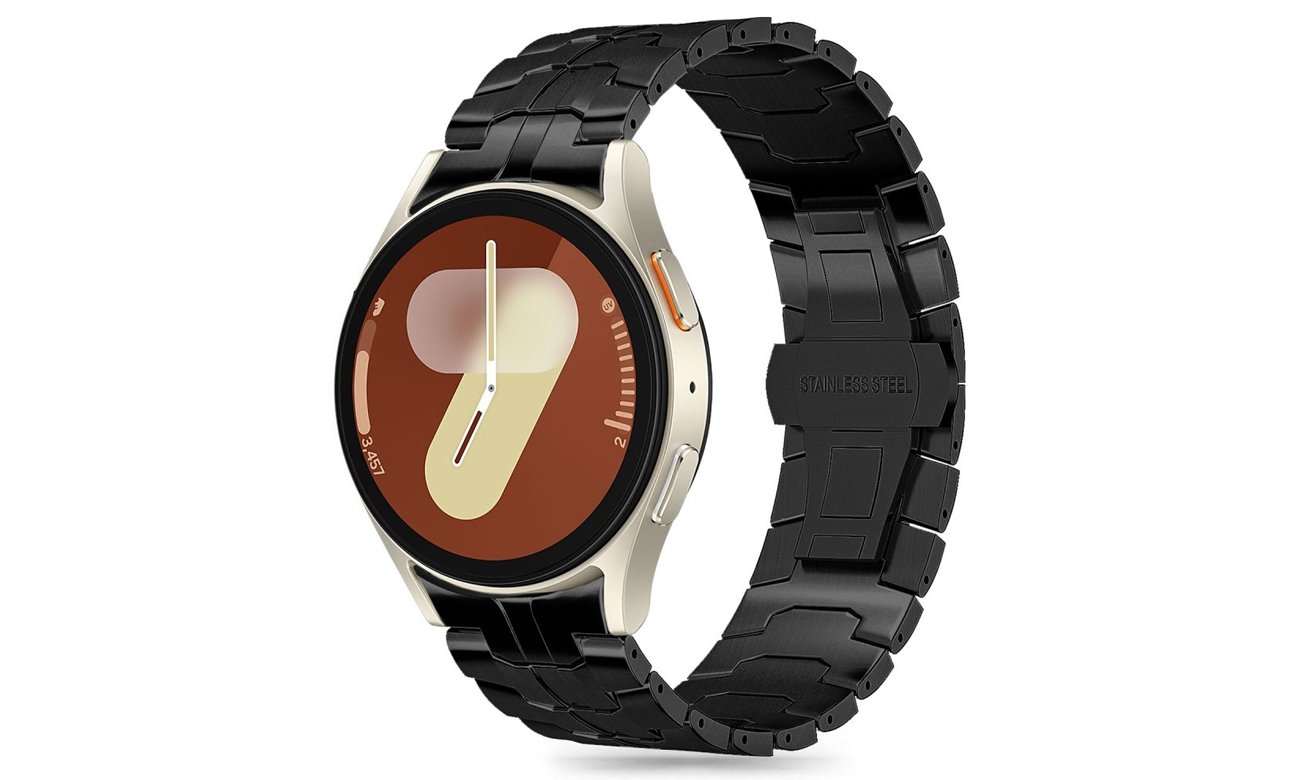 Tech-Protect Stainless Line do Galaxy Watch 4 / 5 / 5 Pro / 6 / 7 / FE Black