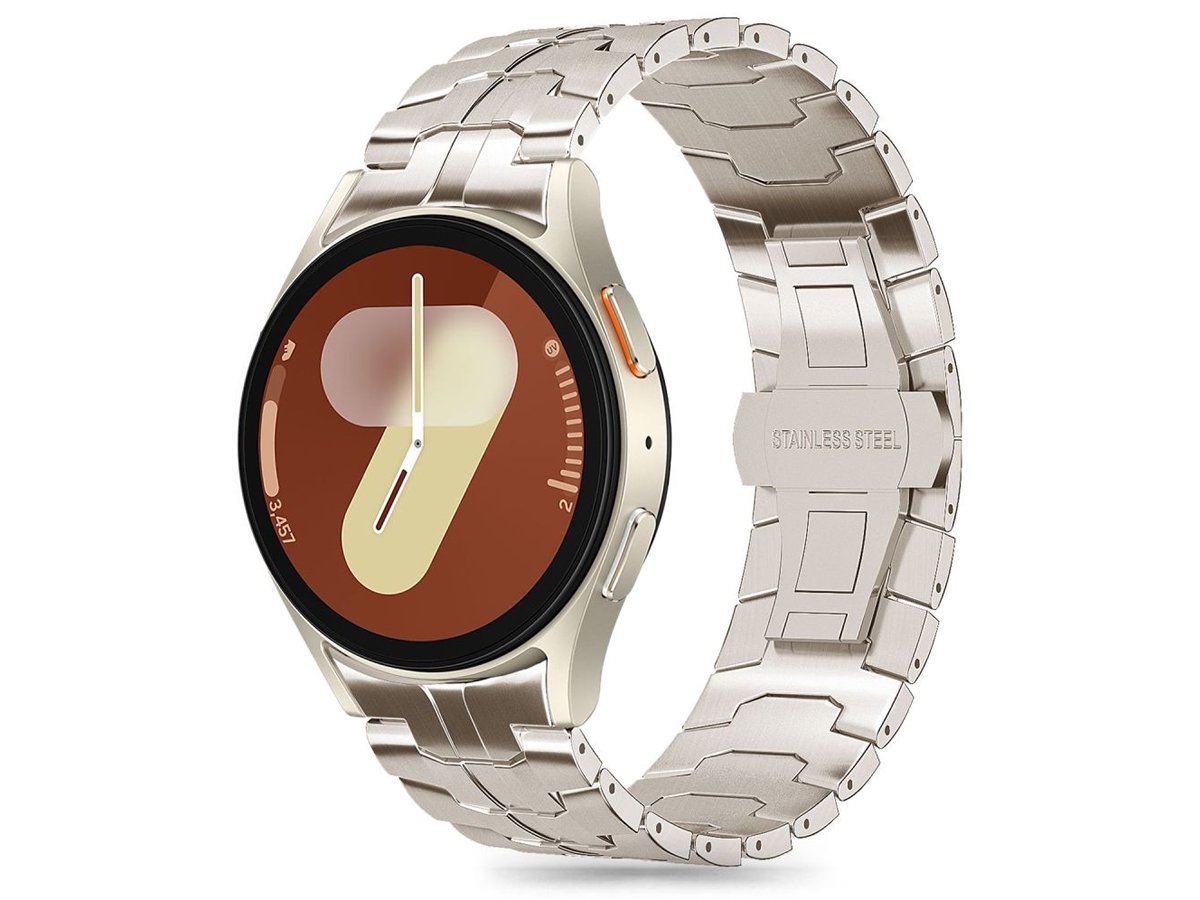 Tech-Protect Stainless Line do Galaxy Watch 4 / 5 / 5 Pro / 6 / 7 / FE Titanium