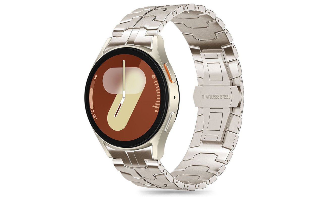 Tech-Protect Stainless Line do Galaxy Watch 4 / 5 / 5 Pro / 6 / 7 / FE Titanium