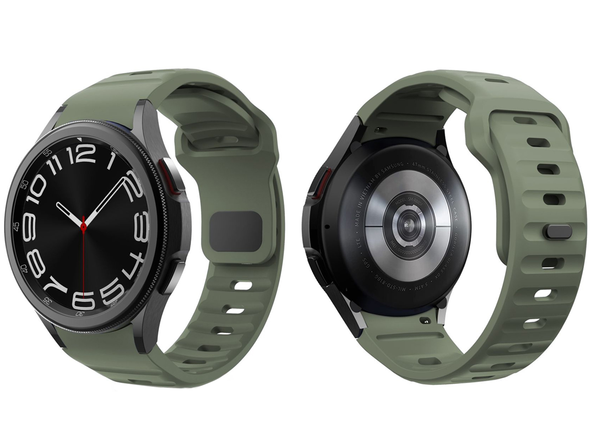 Tech-Protect Silicone Line do Galaxy Watch 4 / 5 / 5 Pro / 6 / 7 / FE Oli