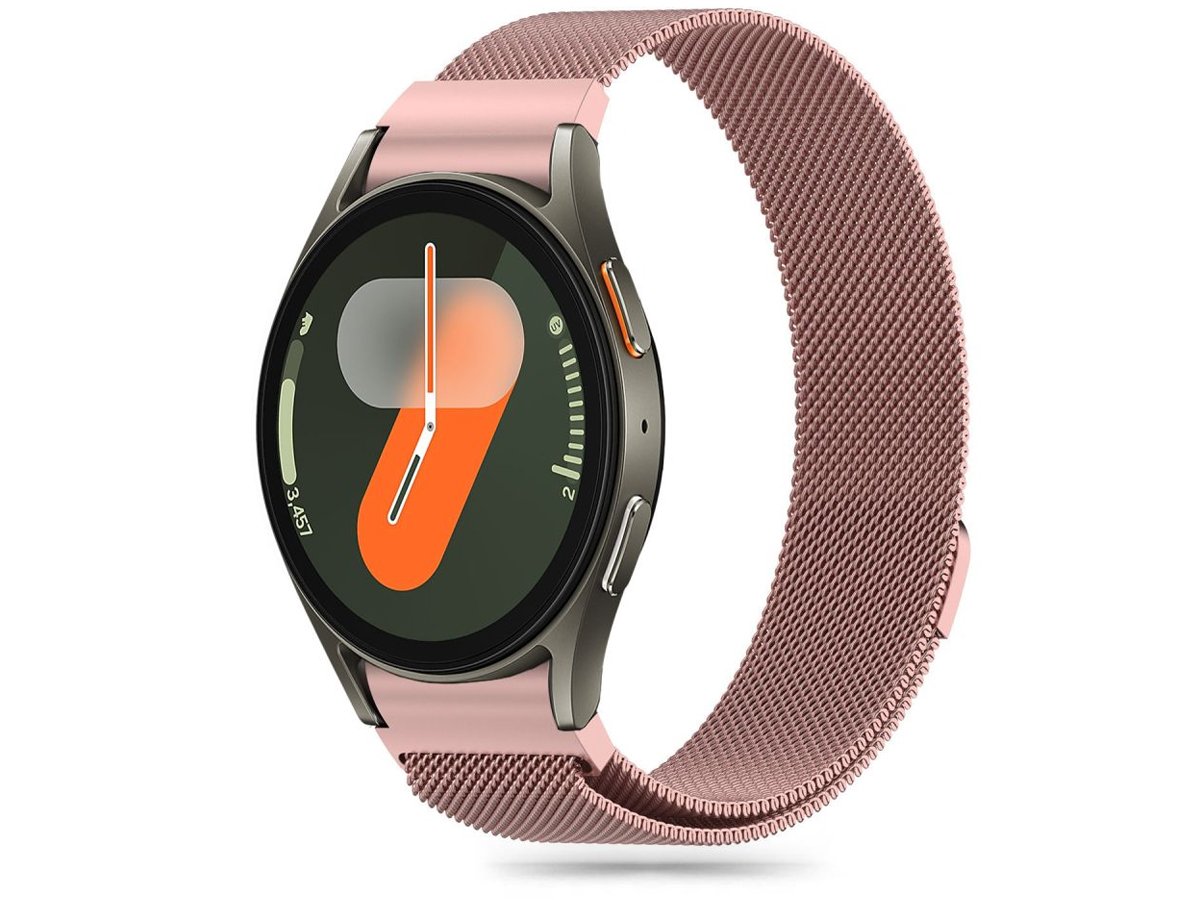 Tech-Protect Milaneseband do Galaxy Watch 4 / 5 / 5 Pro / 6 / 7 / FE Rose Gold