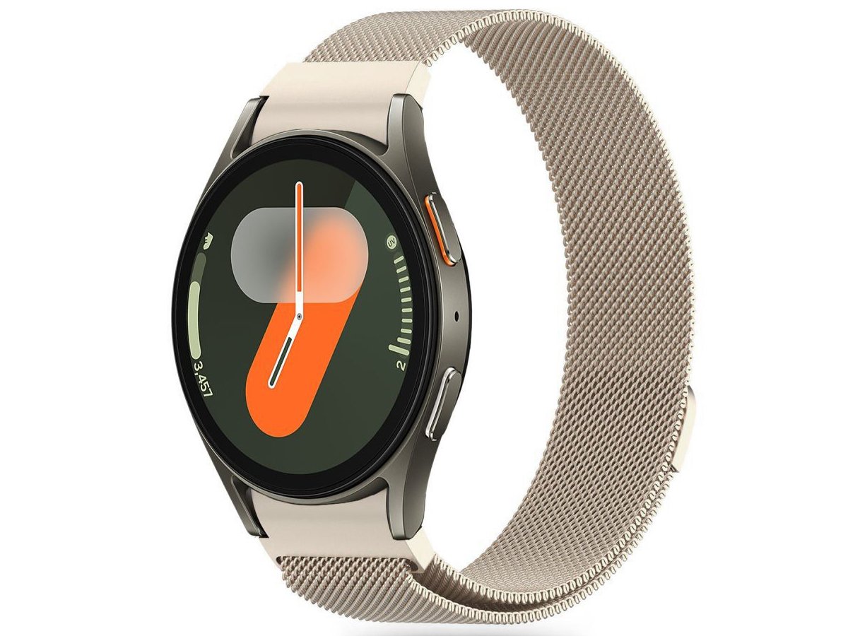 Tech-Protect Milaneseband do Galaxy Watch 4 / 5 / 5 Pro / 6 / 7 / FE Starlight