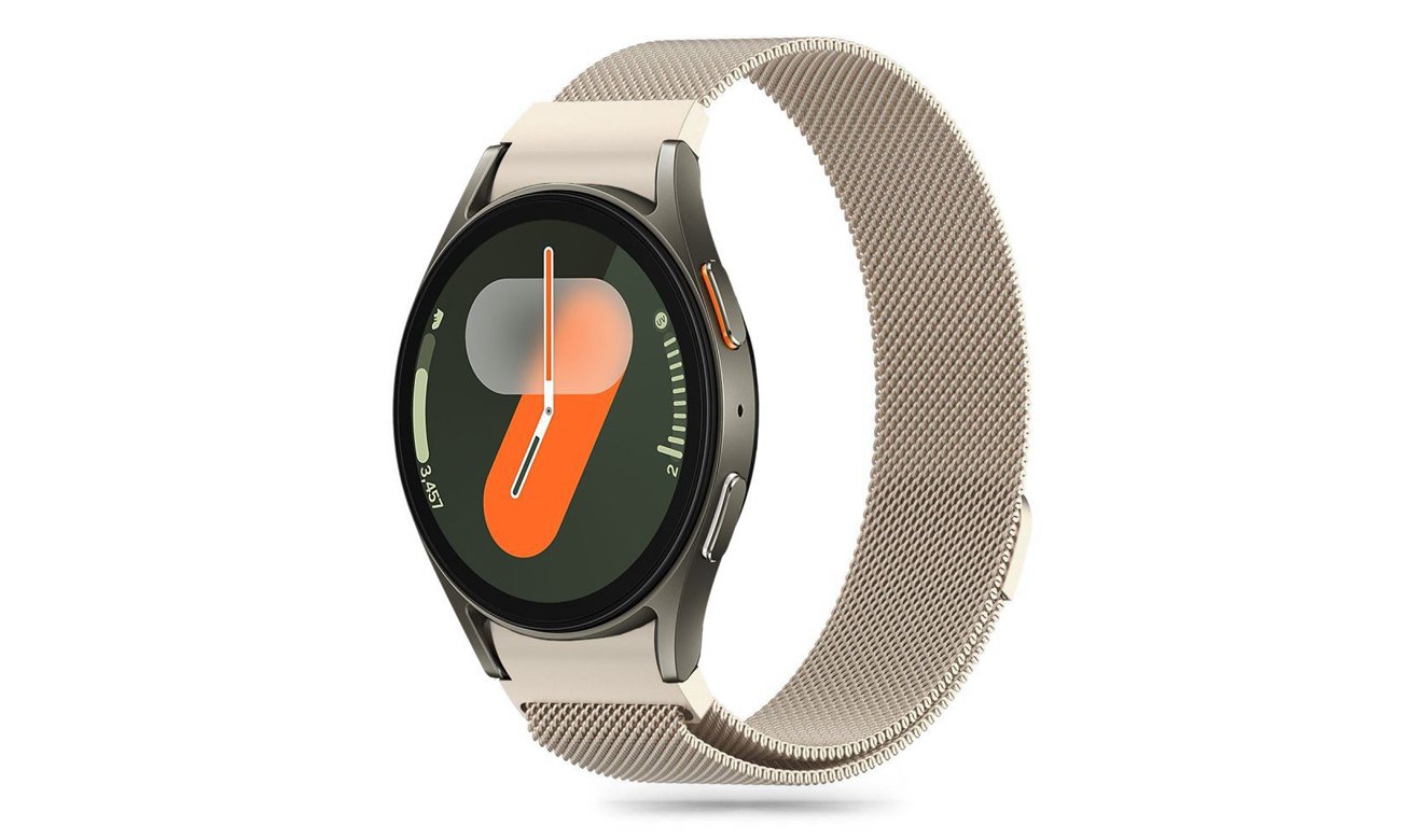 Tech-Protect Milaneseband do Galaxy Watch 4 / 5 / 5 Pro / 6 / 7 / FE Starlight