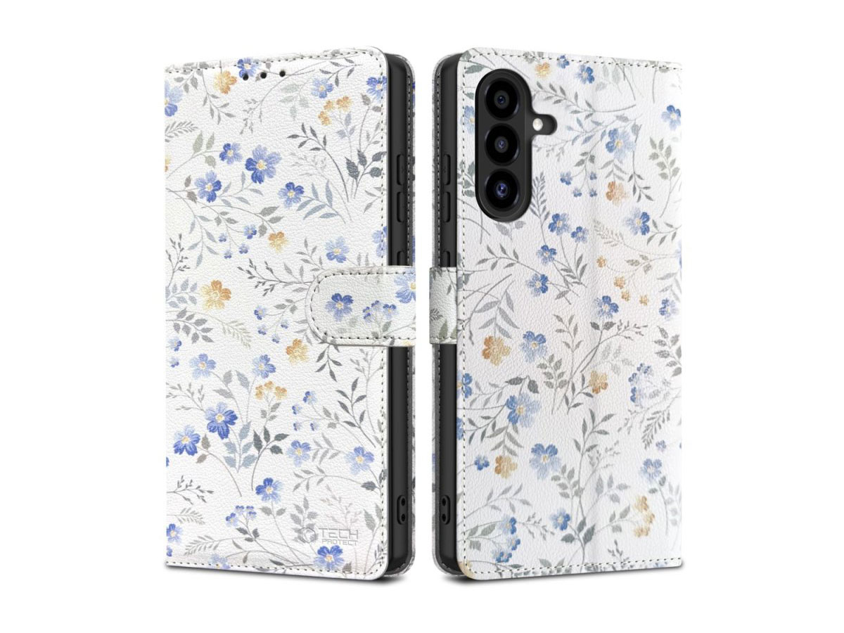 Etui Tech-Protect Wallet do Samsung Galaxy A26 5G spring flowers
