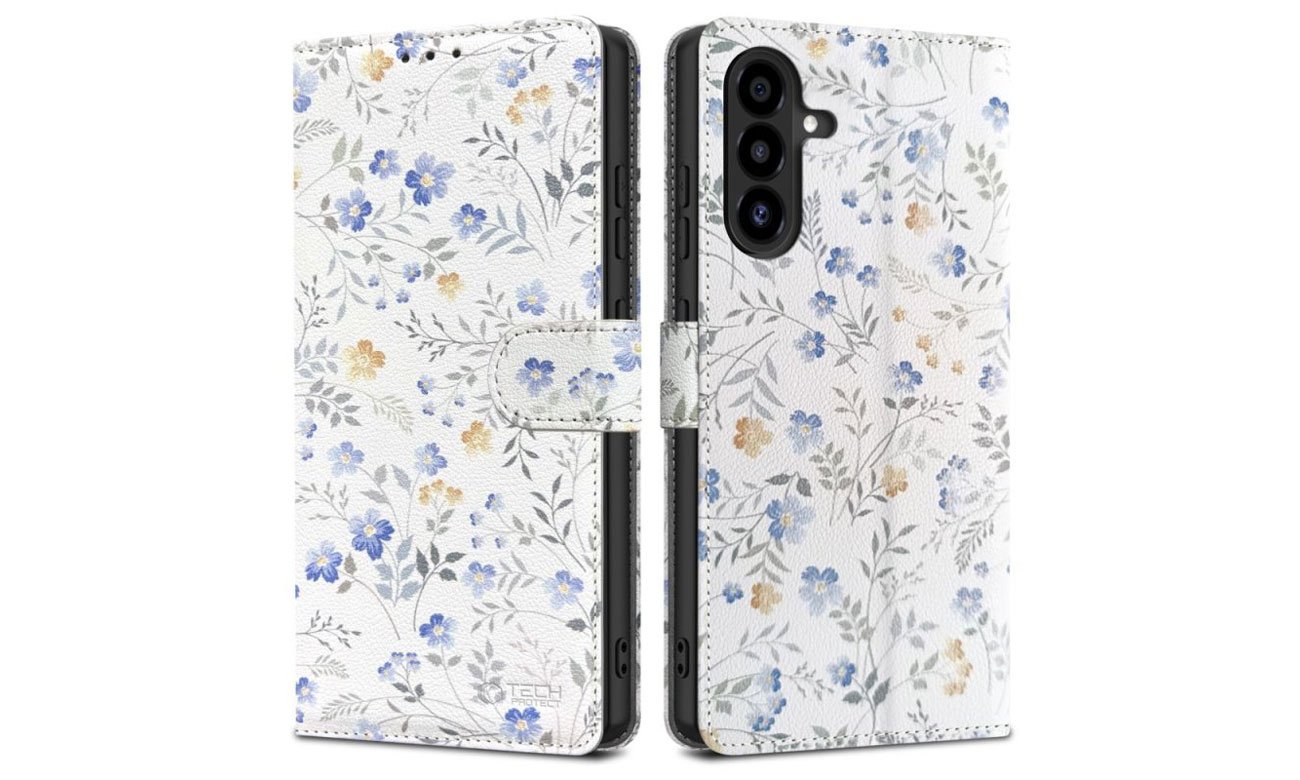 Etui Tech-Protect Wallet do Samsung Galaxy A26 5G spring flowers
