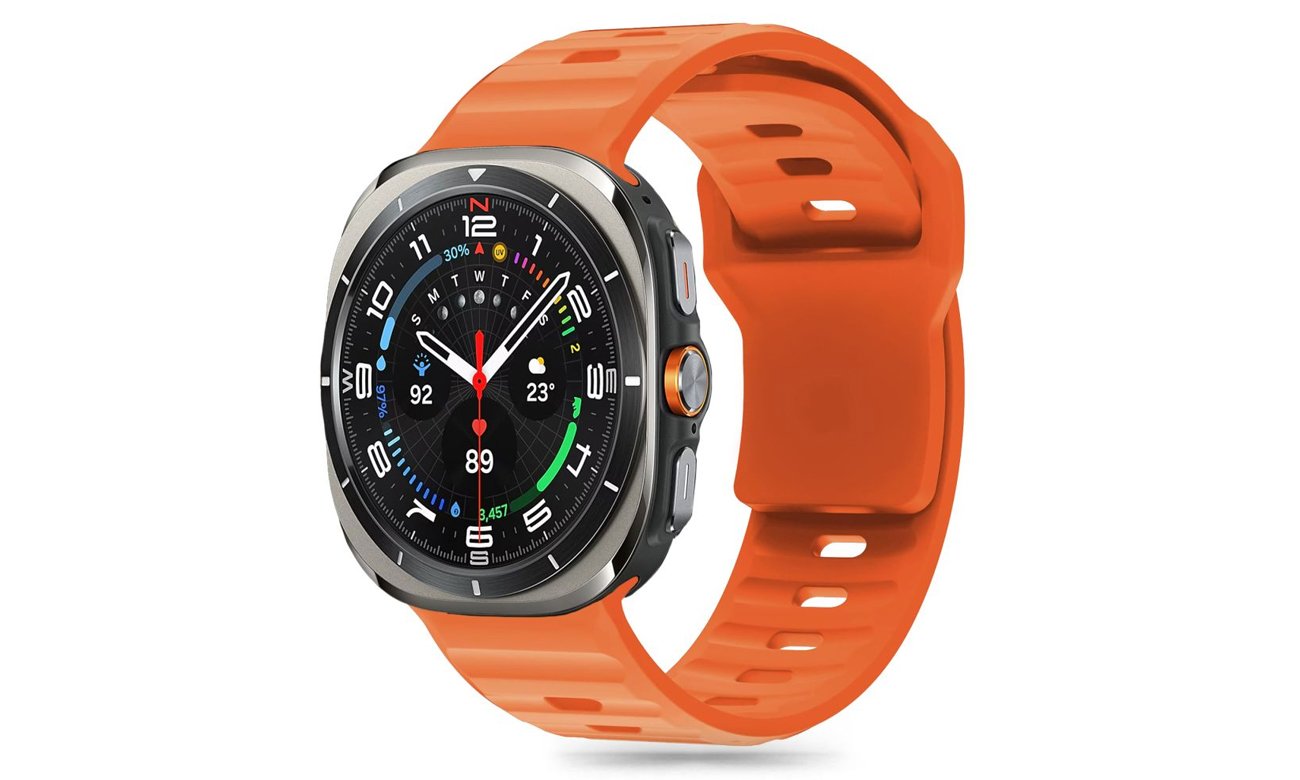 Tech-Protect Silicone Line do Galaxy Watch Ultra (47 mm) Orange