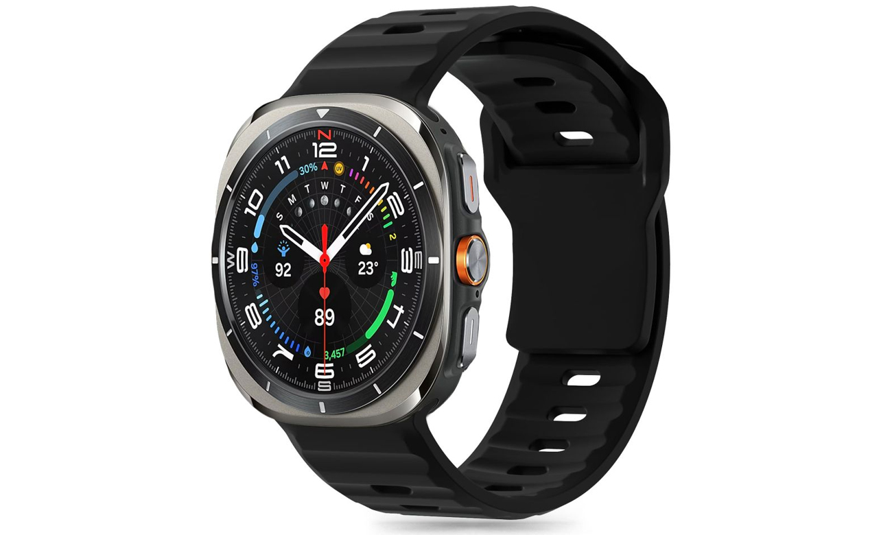 Tech-Protect Silicone Line do Galaxy Watch Ultra (47 mm) Black