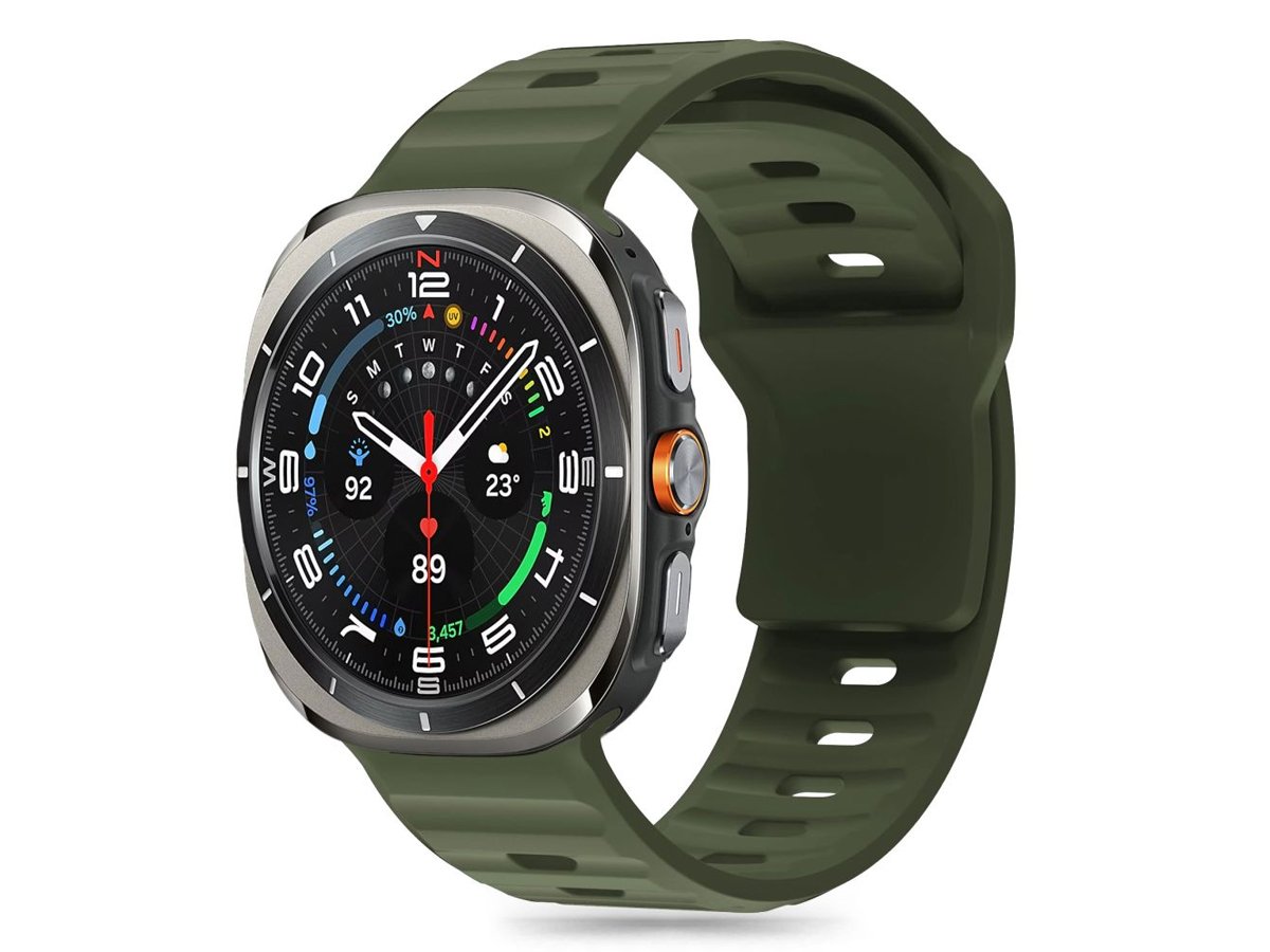 Tech-Protect Silicone Line do Galaxy Watch Ultra (47 mm) Olive Green